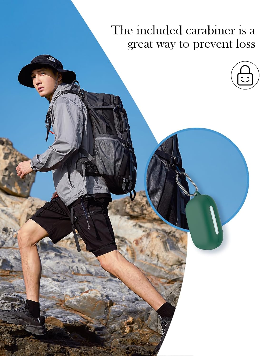 Case for Soundcore by Anker AeroFit 2 Open-Ear Headphones,Soft Protective,Shockproof, Silicone Case Cover with Keychain & Cleaning Kit & Lanyard for Soundcore AeroFIT 2 2024-Green image 4