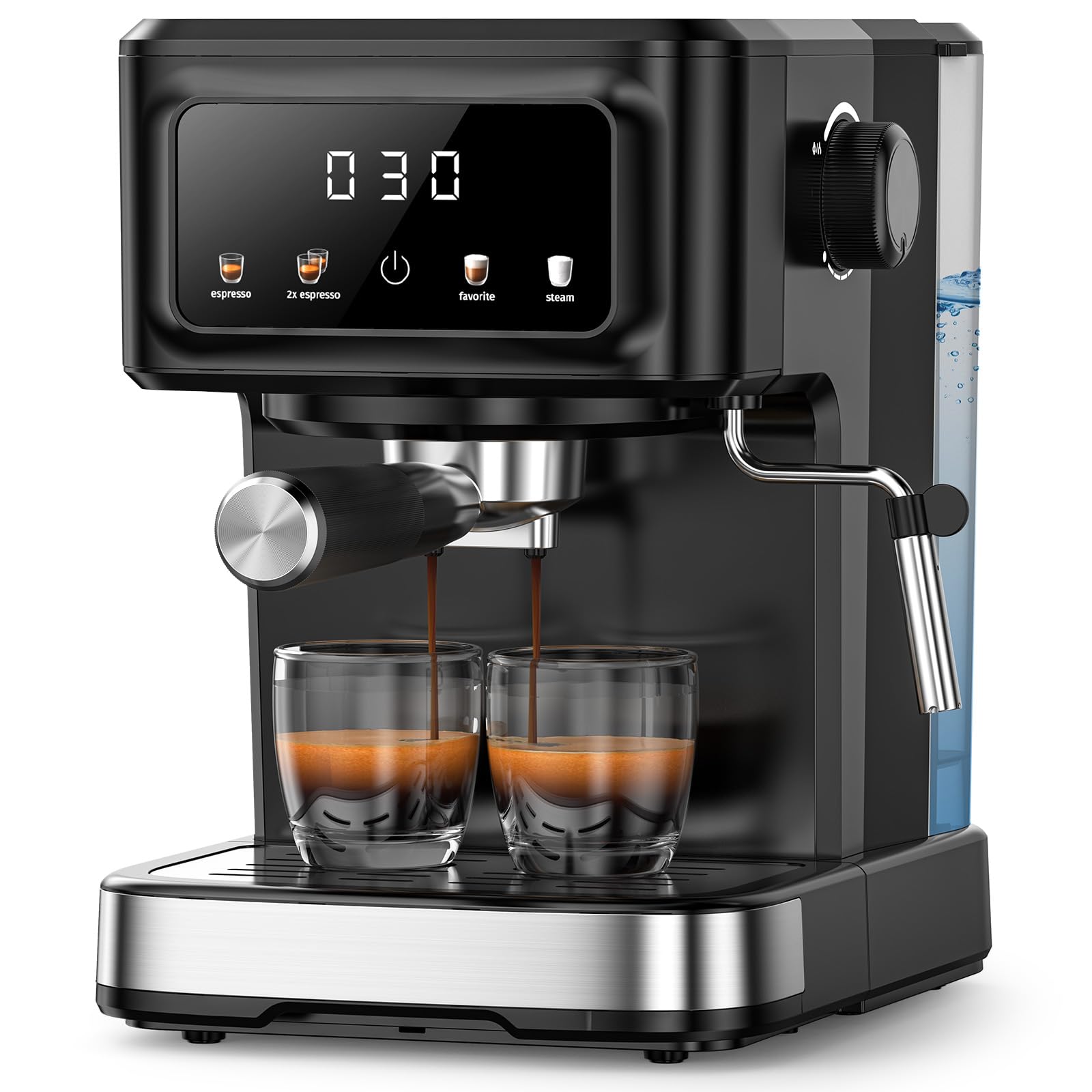 COWSAR Espresso Machine 15-Bar Expresso Coffee Machines with Auto Milk Frother Cafeteras Electricas Modernas 50oz Removable Water Reservoir