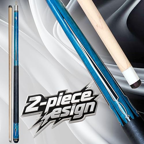 Miniatura 4 de Tai ba cues Palo de billar profesional de madera dura de 19,20,20 y 20,20 onzas (seleccionable), azul, rojo, verde