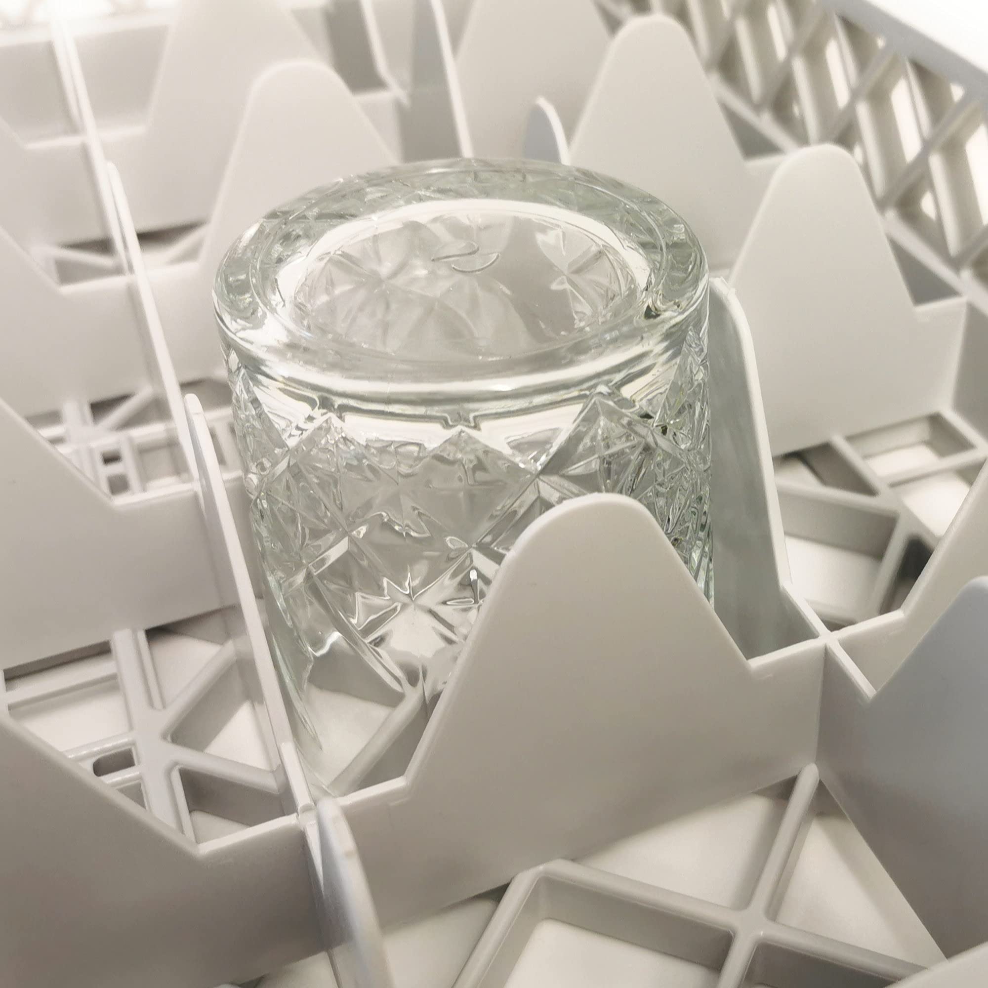 Kerafactum Spülkorb 50x50cm - BPA-frei Mit 49 Feldern Für Gläser & Tassen