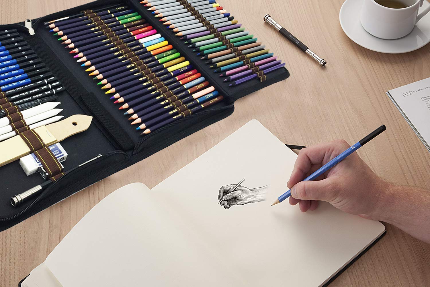 Buy ZZWOND Drawing Pencils For Artists,72 Piece Kit Sketch Pencils and