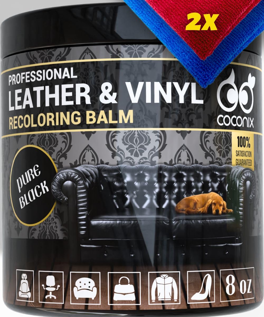 Coconix Balsamo per Colorazione Pelle e Vinile - Marrone Scuro