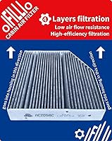 Vista 4 de OIFILLIO Filtro de aire de cabina para Mercedes C300 (2015-2023), GLC300 (2016-2022), E300 (2017-2019), E400 (2018), E350 (2020-2023), E450