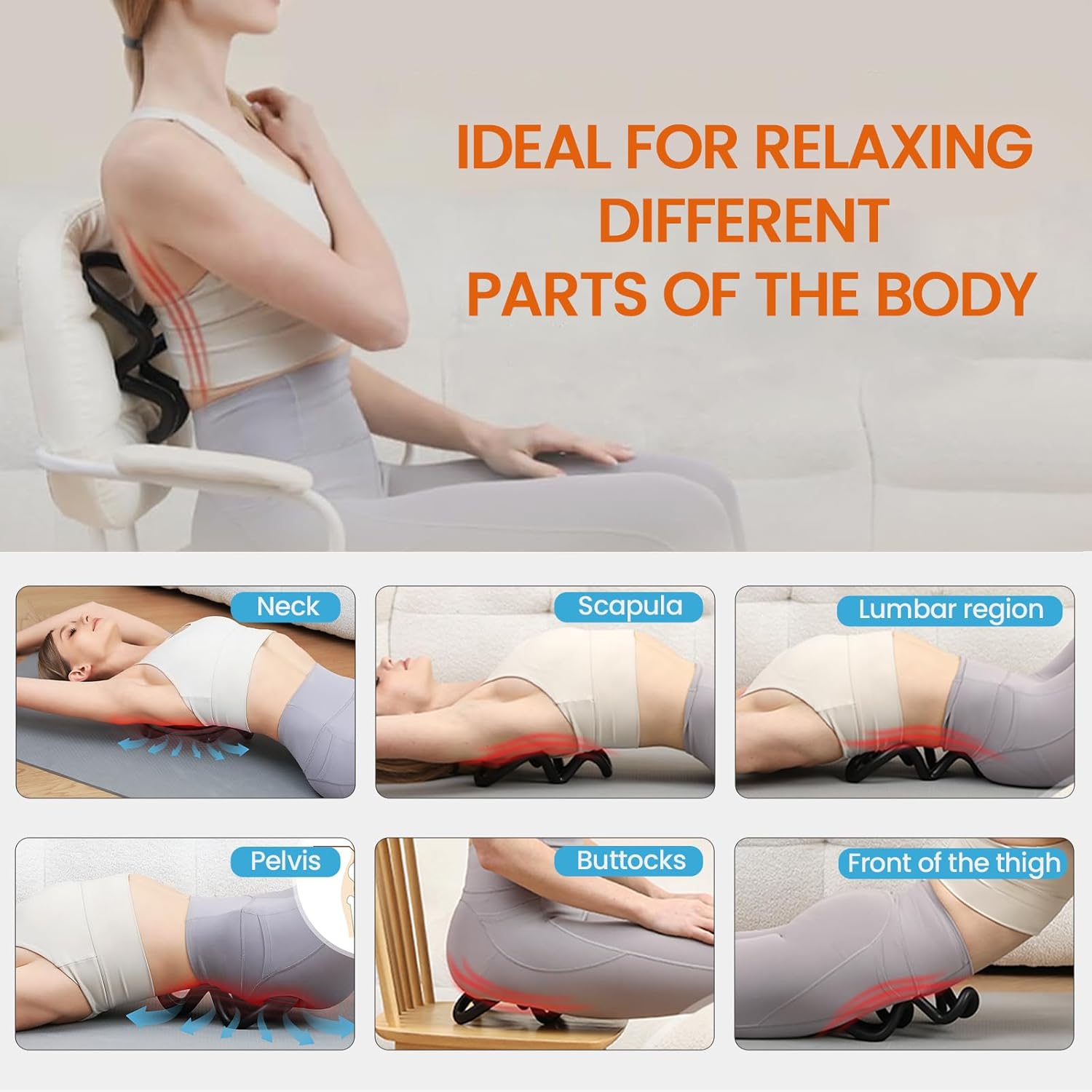 Trigger Point Massager & Psoas Release Tool, Deep Tissue Myofascial Massager for Back, Shoulder Blade, Neck & Hip Flexor Pain Relief, Scapular, Pelvic & Upper-Back Stiffness |Gifts for Mother