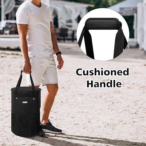 Miniatura 6 de WITSTEP - Bolsa para tanque de propano de 30 libras, bolsa de transporte resistente para tanque de propano con solapa lateral abatible y 4 agujeros