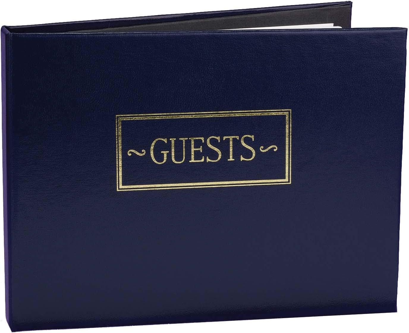 Hortense B. Hewitt Wedding and All Occasion Guest Book, Navy, 7.5-Inches x 5.75-Inches