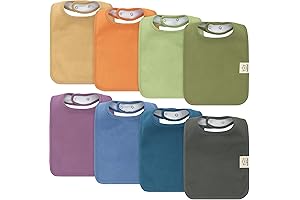 8-Pack Organic Baby Bibs, Cruise