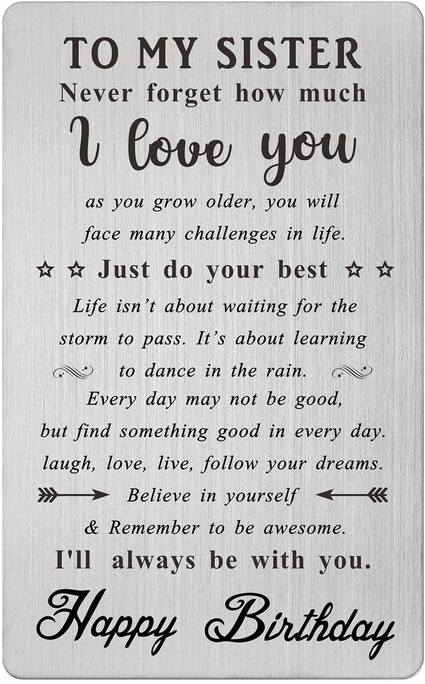 Sisters Gift , Sister College, Sister Moving , Friend Gift