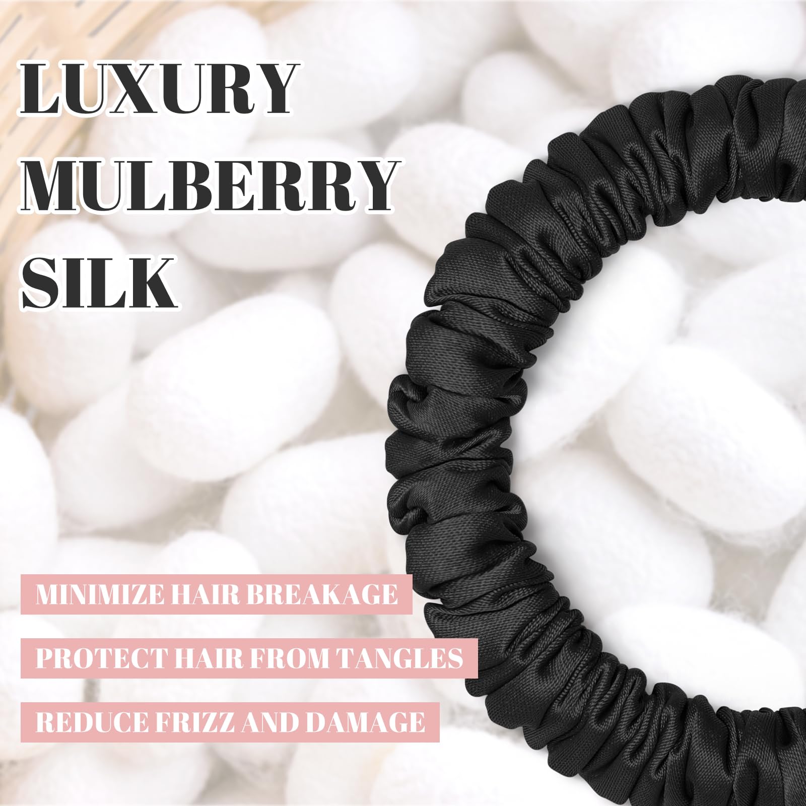 Scrunchies Hair Ties Silk Satin Scrunchy - Image 2