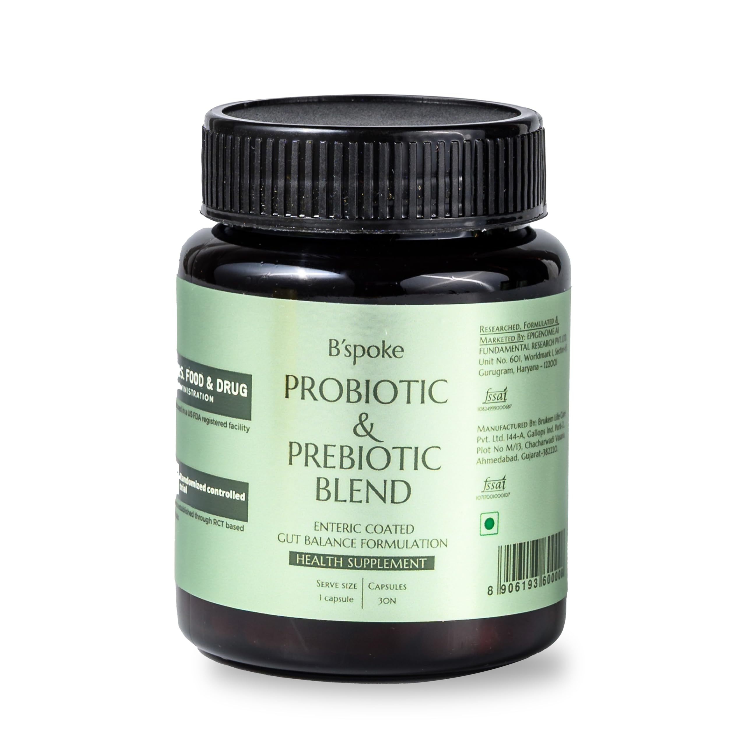 B'spoke Probiotic & Prebiotic Blend – 60 Billion CFU High-Potency Probiotics for Digestive Health, Immunity & Microbiome Balance | Advanced Gut Health with 11 Multi-Strain Blend in Enteric-Coated Veg Capsules-image-24