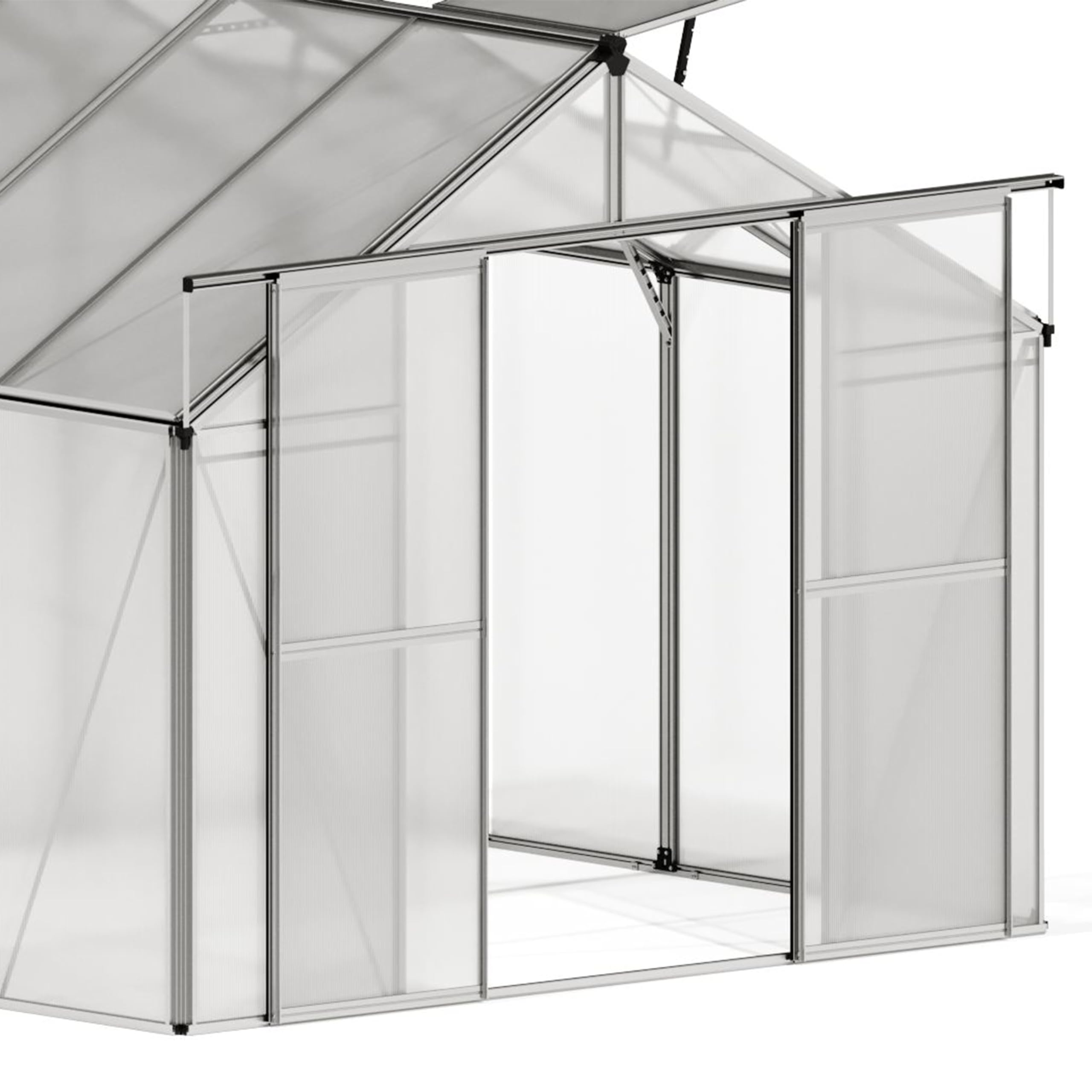 GFP Serra Orchidee 4 costruzione in alluminio 256 x 256 cm lastre di policarbonato