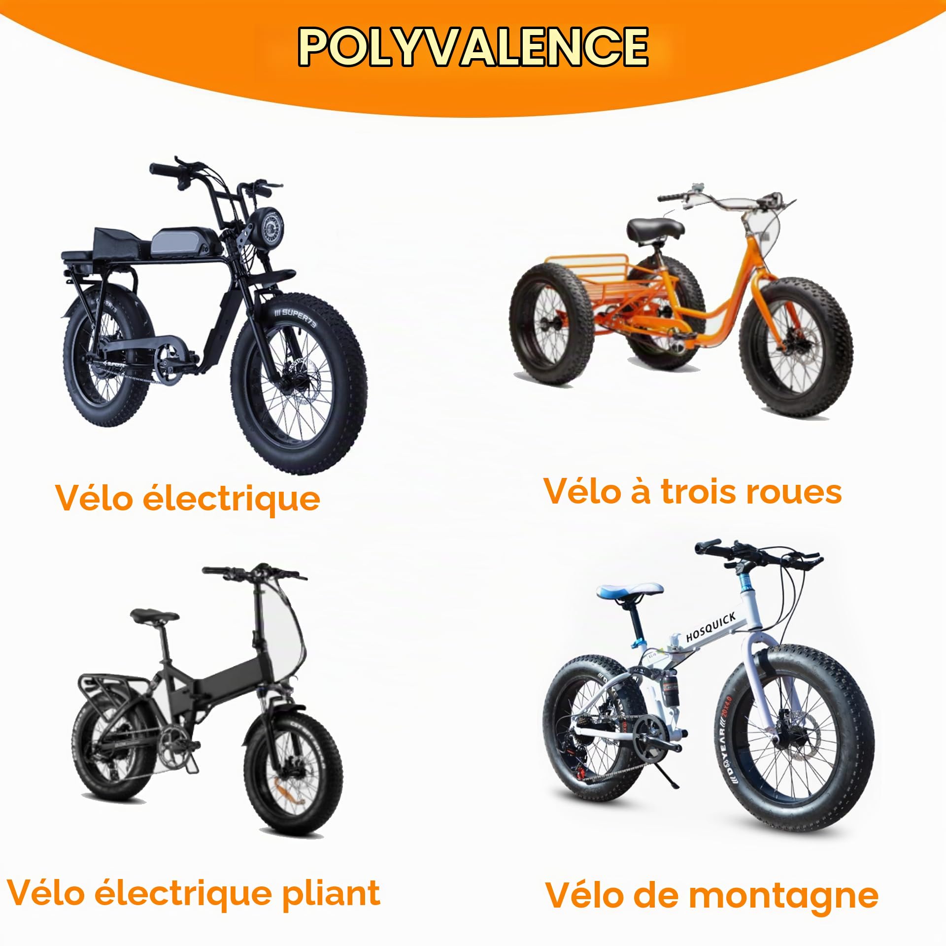 2-Pack 20x4.0 Fat VéLo Pneu, 20 Pouce Montagne Pneus De VéLo & Les Tubes Ensemble, Pliage Remplacement Pneus De VéLo avec Pneu Les Leviers pour Hors Route, VéLo éLectrique