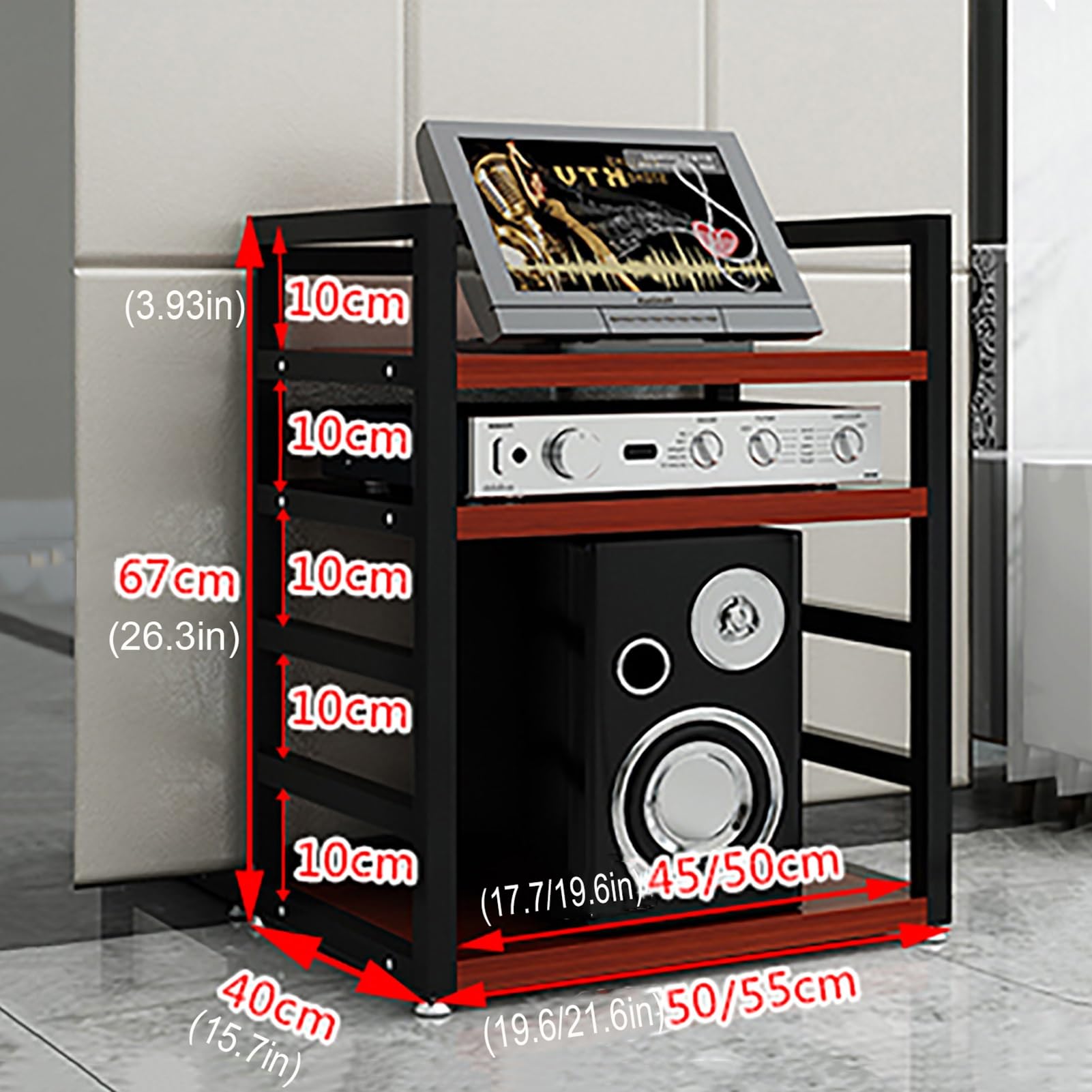 Amazon.com: DONGYUE Multi-Functional Shelves，3-Tier Audio Shelf