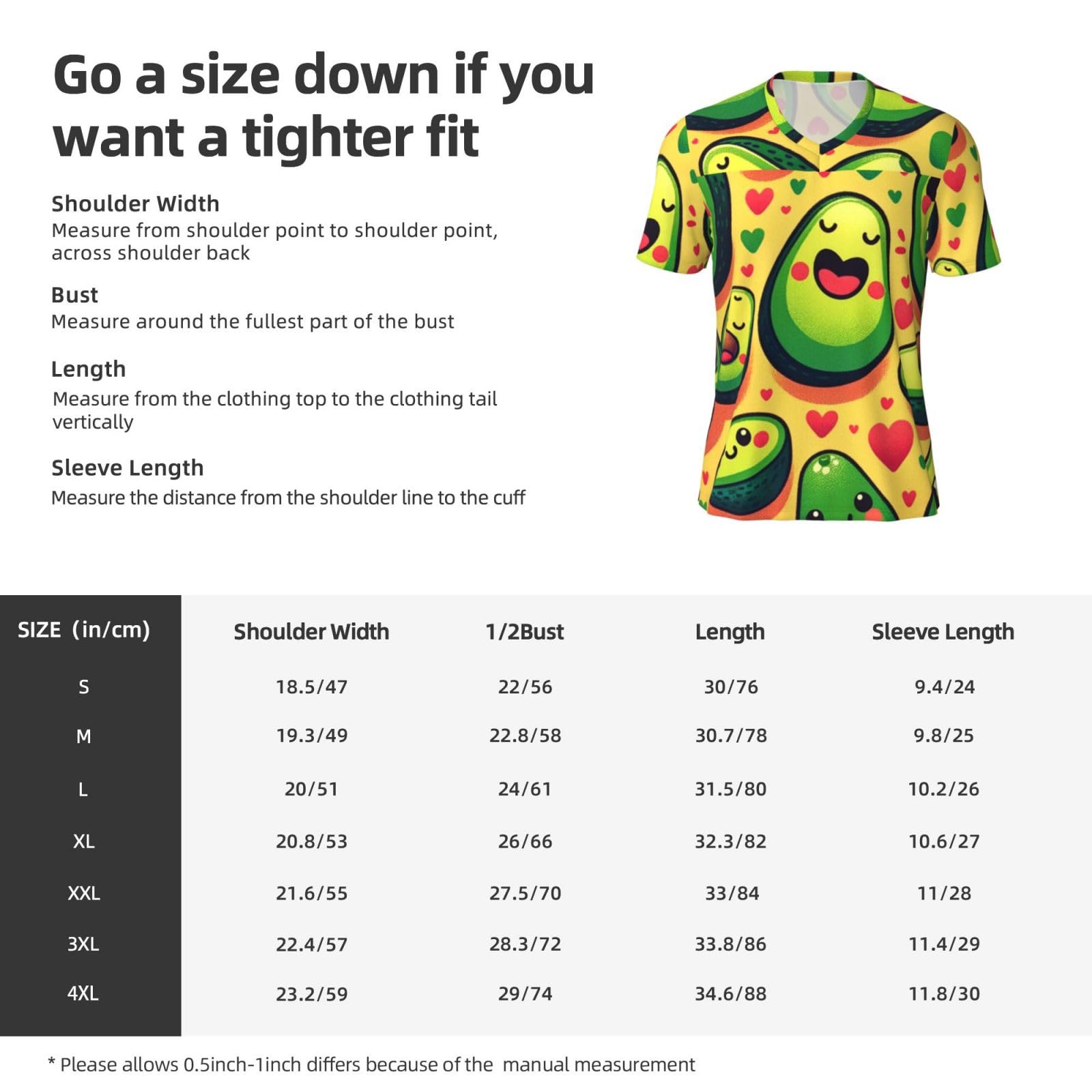 Stylish Athletic Sports Jersey Cute-Love-Avocado Men's Rugby Jersey Xx-Large Black