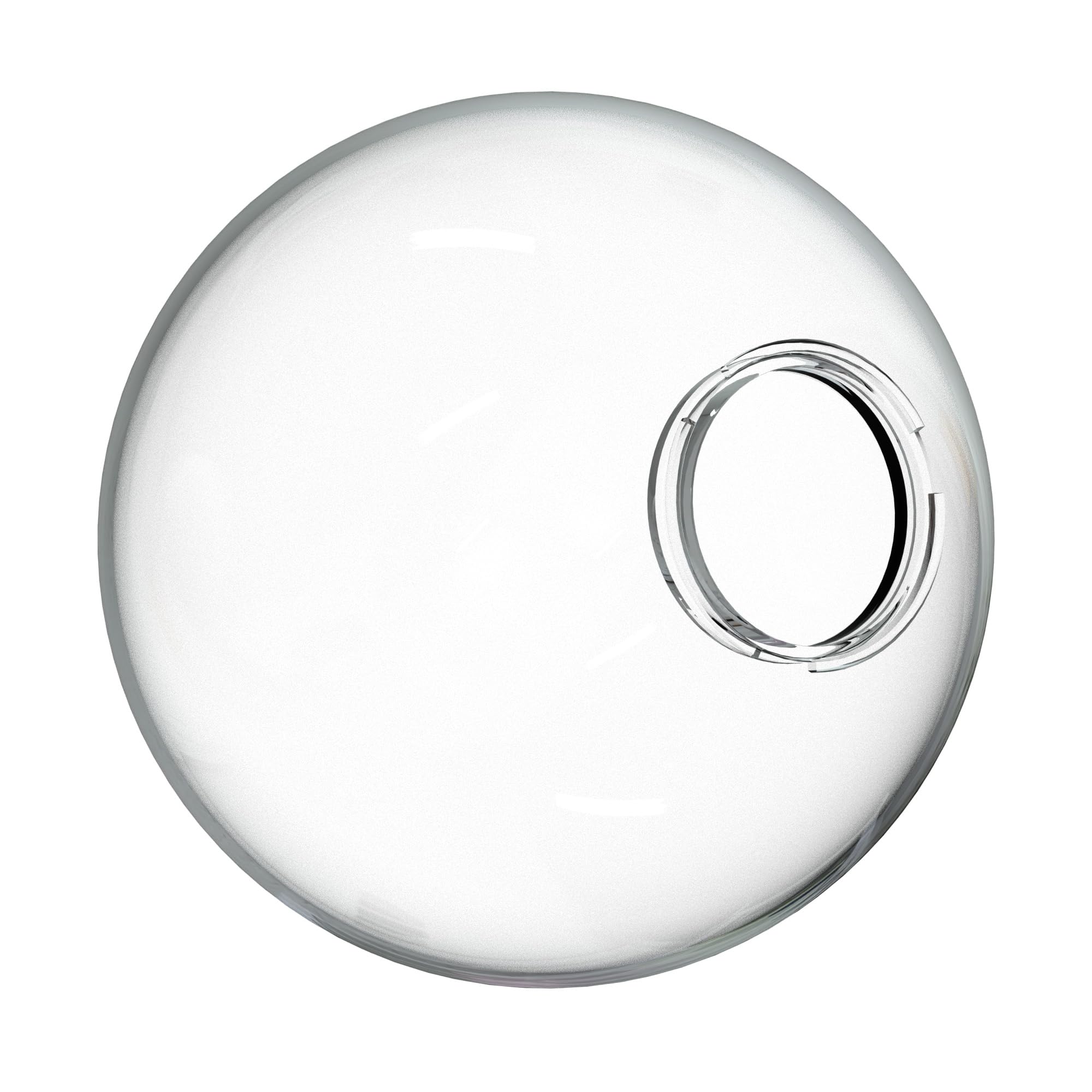 KASTLITE 12" Clear Acrylic Lamp Post Globe, 3.94" Twist Lock Neck, USA Made