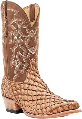 Amazon Cody James Men's Exotic Pirarucu Western Boot Square Toe