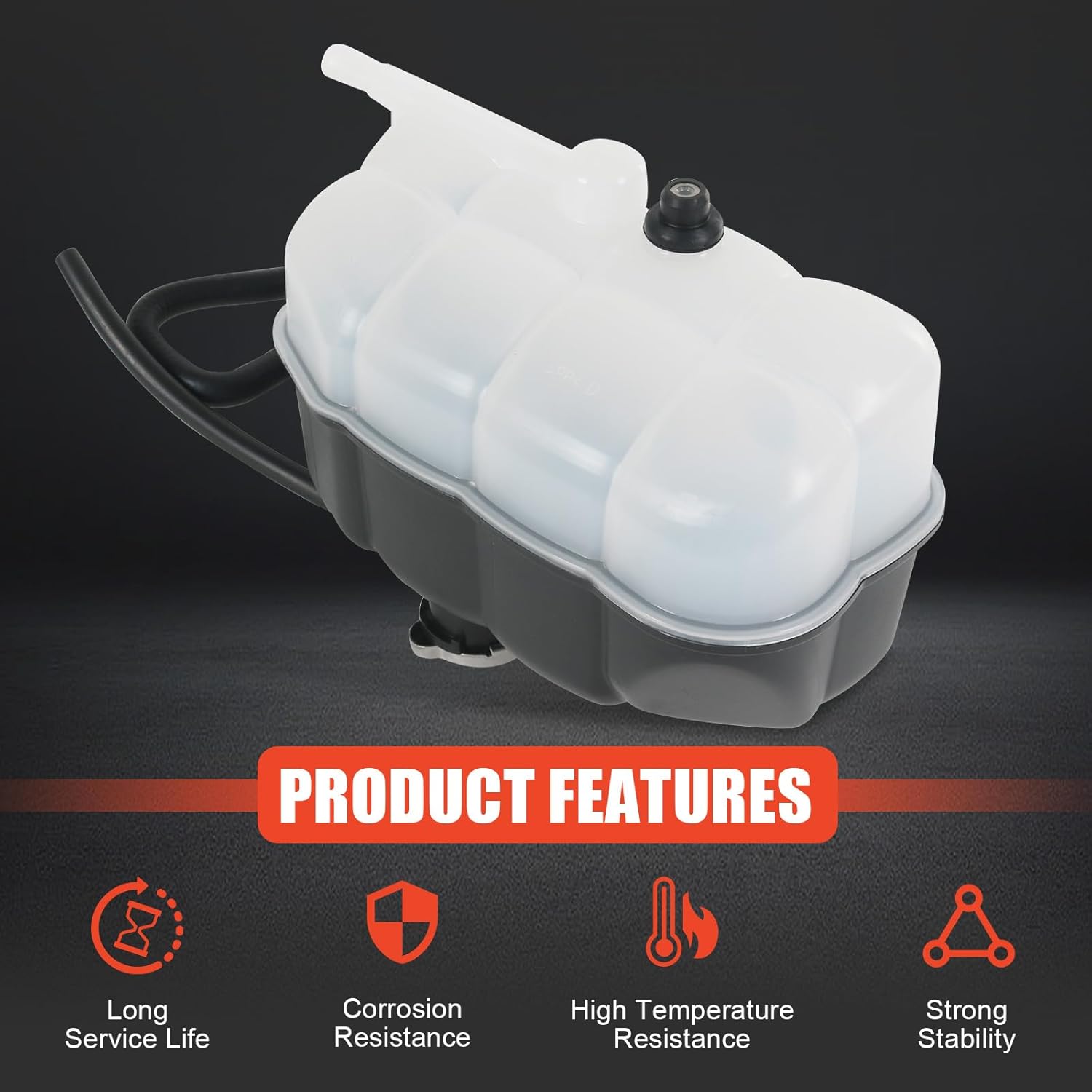 21710-1LA1A Radiator Overflow Bottle Coolant Reservoir w/Hose Compatible with 2011-2013 Infiniti QX56 2014-2019 QX80 2017-2020 Nissan Armada Radiator Reservoir Tank Replace# 217101LA1A