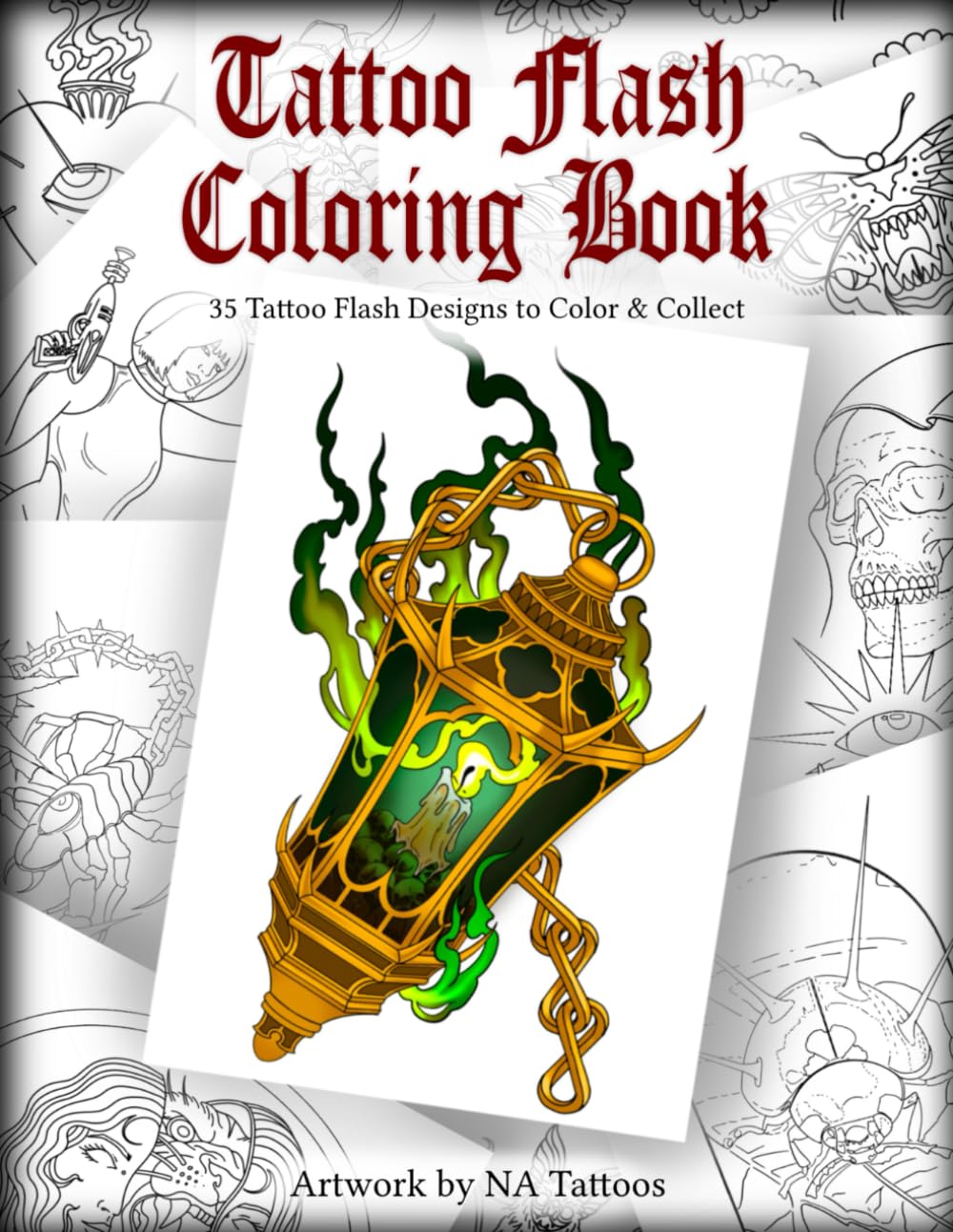 Tattoo Flash Coloring Book: 35 Tattoo Flash Designs to Color & Collect