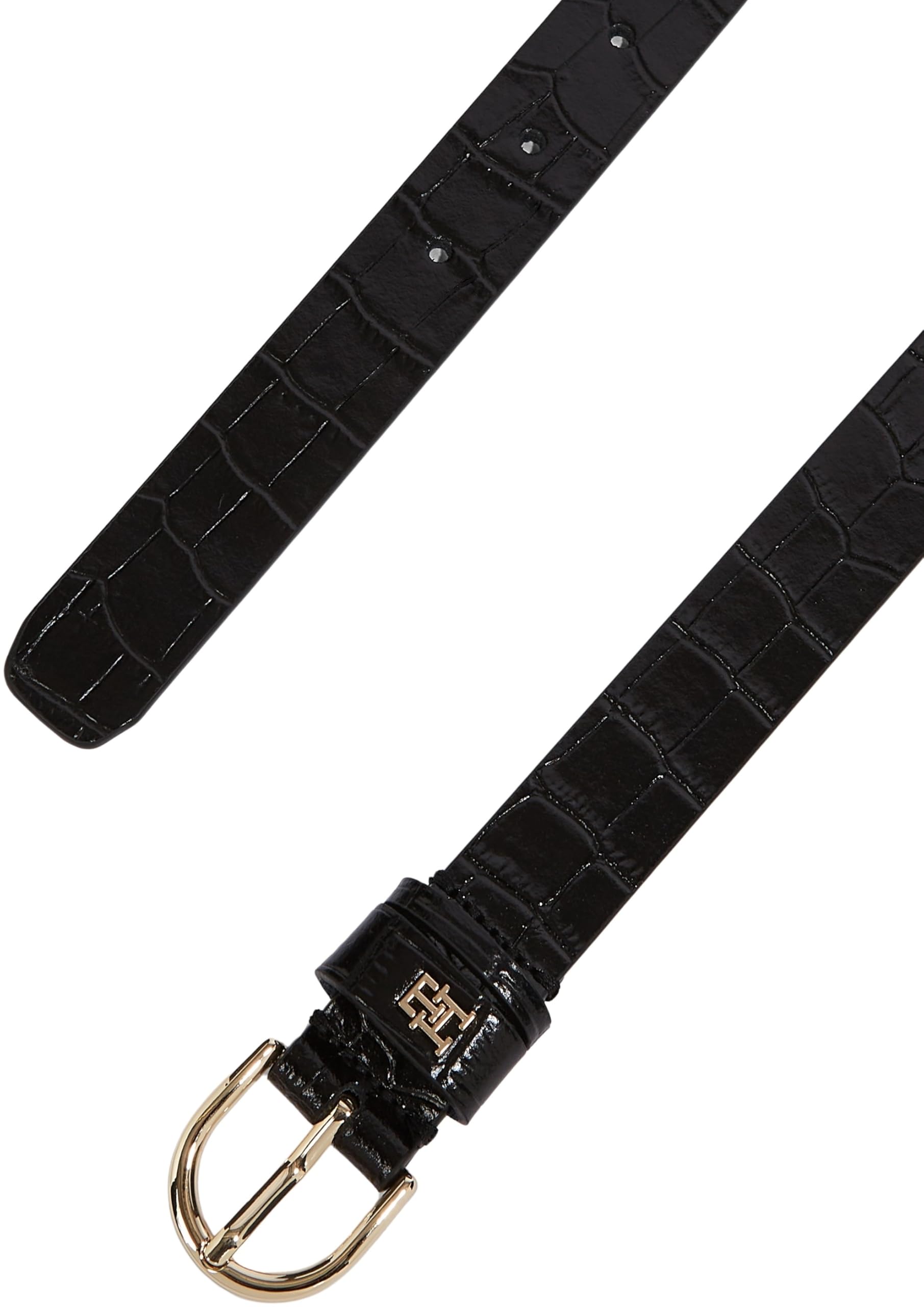 Tommy Hilfiger Damen Gürtel Essential Effortless 2,5 cm mit Kroko-Optik