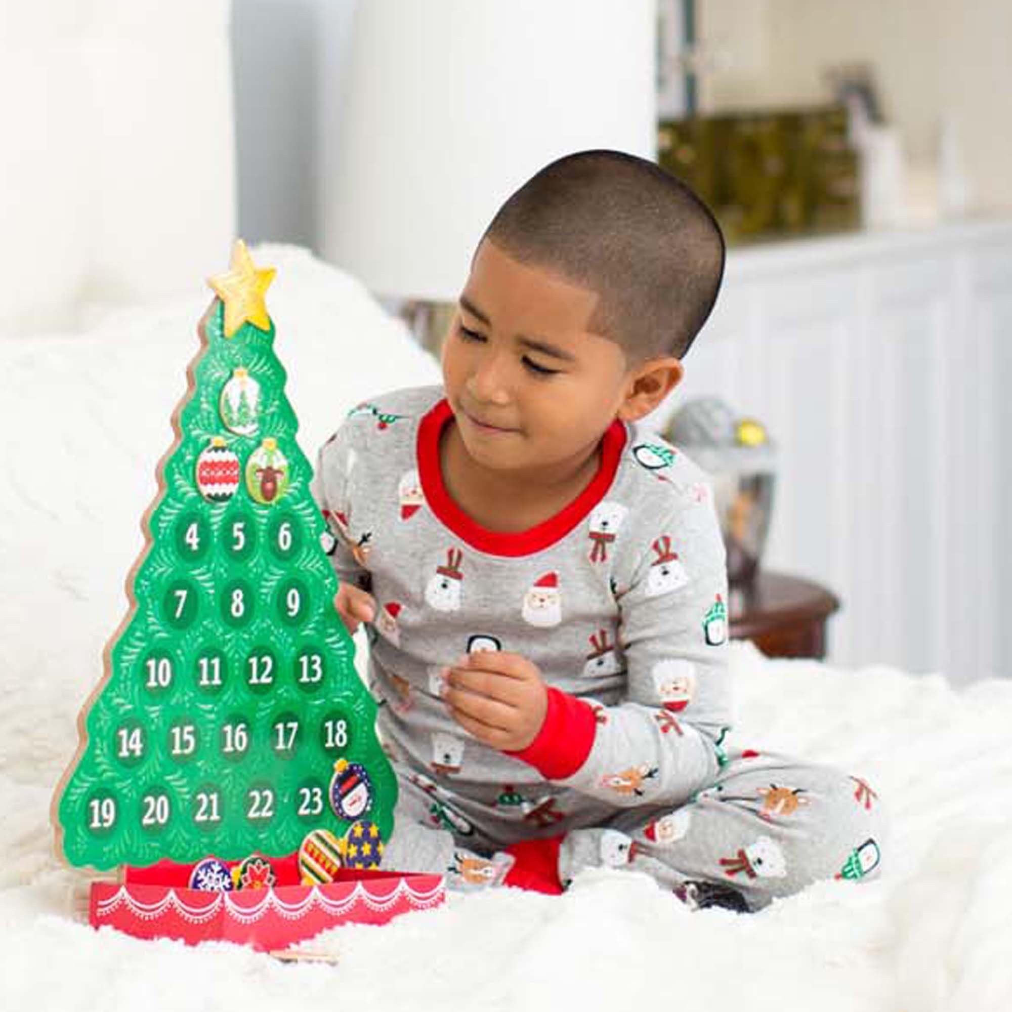 Melissa & Doug Countdown to Christmas Wooden Advent Calendar - Magnetic Tree 25 Magnets product thumbnail 3