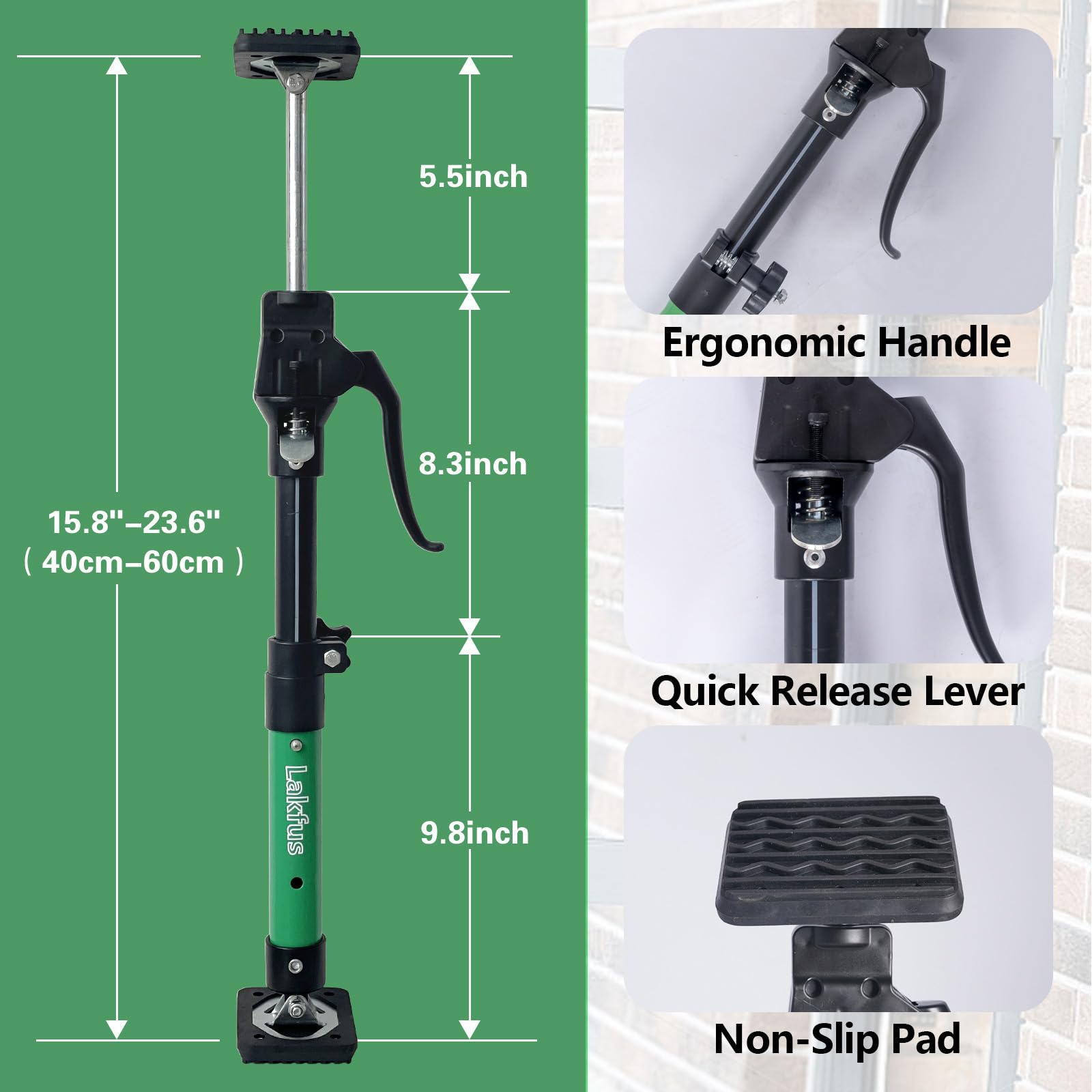 Cabinet Jacks for Installing Cabinets, Adjustable Third Hand Quick Support Pole 15.8