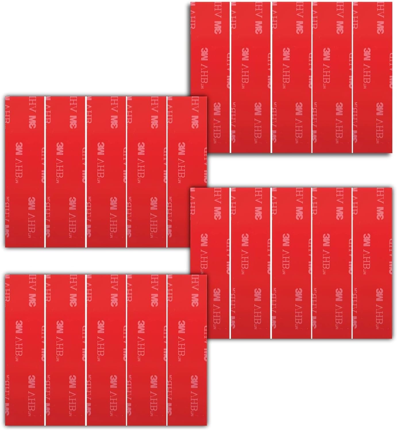 BEK-FIX® Number Plate Sticky Pads Strong Double Sided Fixings 20 Pads, Black, 90mm × 20mm × 1.1mm