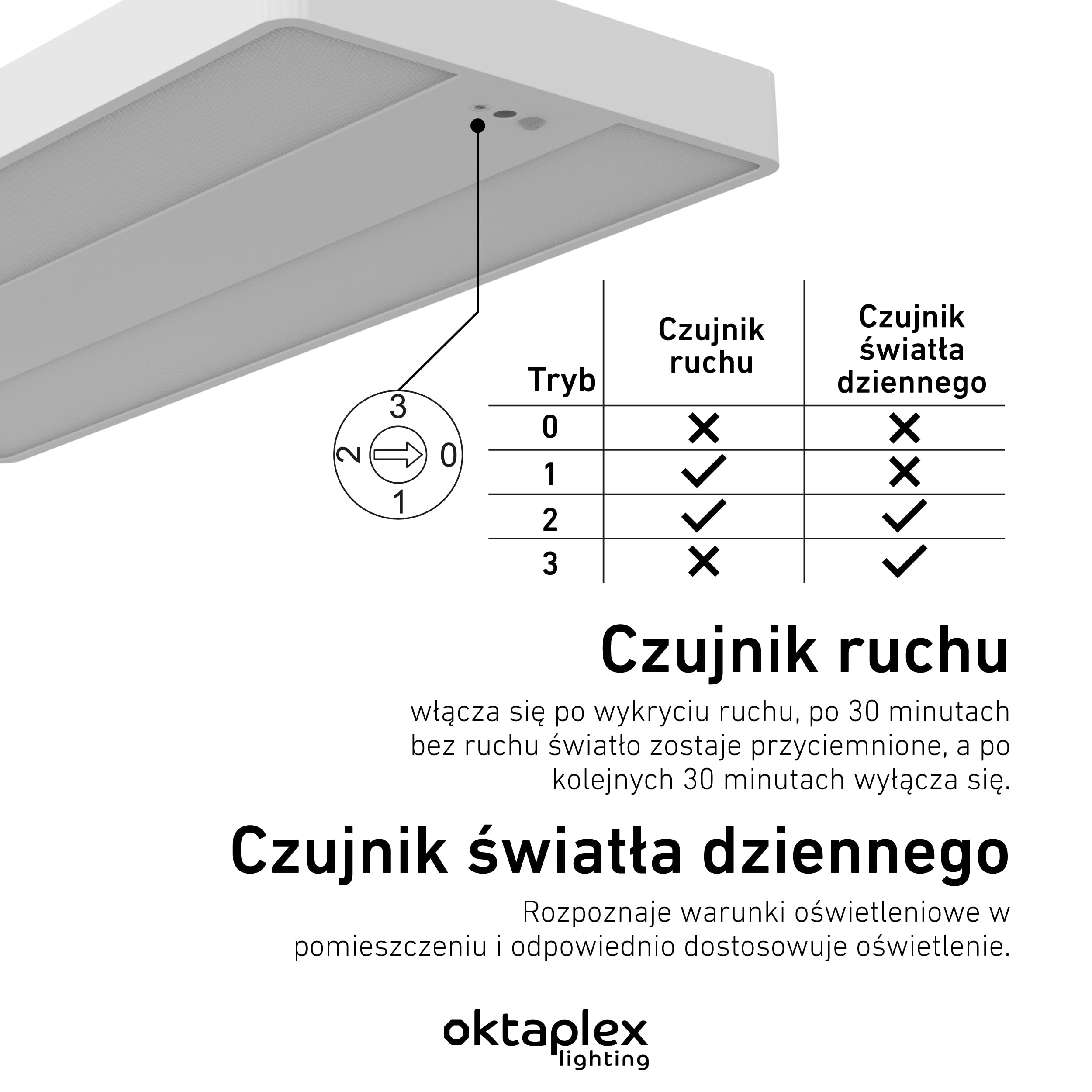 Oktaplex biurowa lampa stojąca Lyse ściemniana z czujnikiem neutralna biel 4000 K aluminiowa lampa stojąca 10400 lm światło dzienne reflektor sufitowy biały 80 W