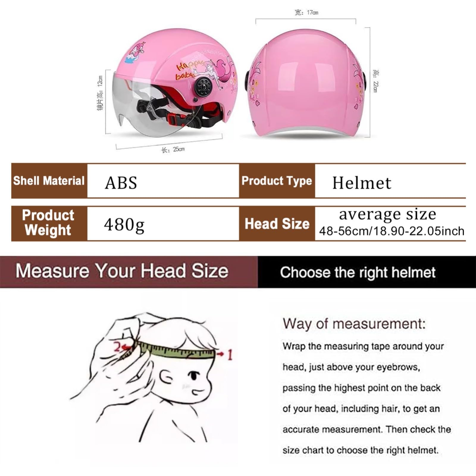 Casco Da Motocross Per Bambini, Casco Da Moto Per Bambini, Ragazzi E Ragazze, Bicicletta, Scooter, Sport All'aria Aperta, Visiera Parasole, Regalo, Per Bambini Dai 3 Ai 10 Anni B,48-56cm