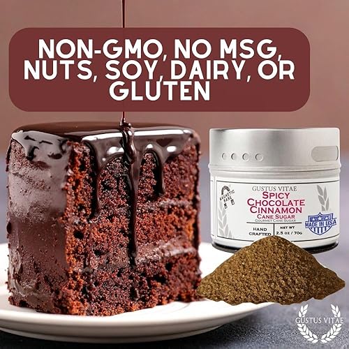 Miniatura 8 de Gustus Vitae - Azúcar de caña de canela y chocolate picante - Azúcar con infusión artesanal - Reemplazo 1:1 para azúcar simple - Todo natural -