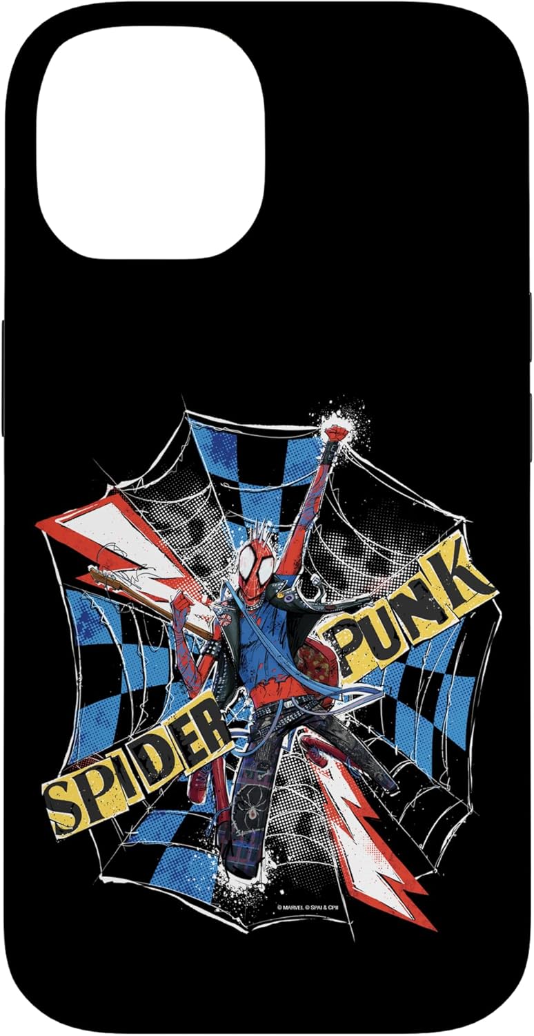 Marvel Spider-Man: Across the Spider-Verse Spider-Punk Web Case for iPhone 14 Pro