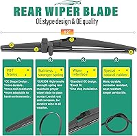 Vista 270 de 26" 20" 16" Windshield Wiper Blades Replacement for Dodge Grand Caravan 2008-2020 / Chrysler Town & Country 2008-2016 Premium All Weather Front Rear