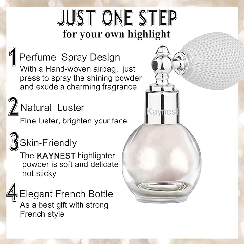 Miniatura 5 de Polvo brillante en aerosol brillante, brillo corporal para rostro, resaltador de alto brillo, maquillaje suelto para mujeres maquillaje de uñas de