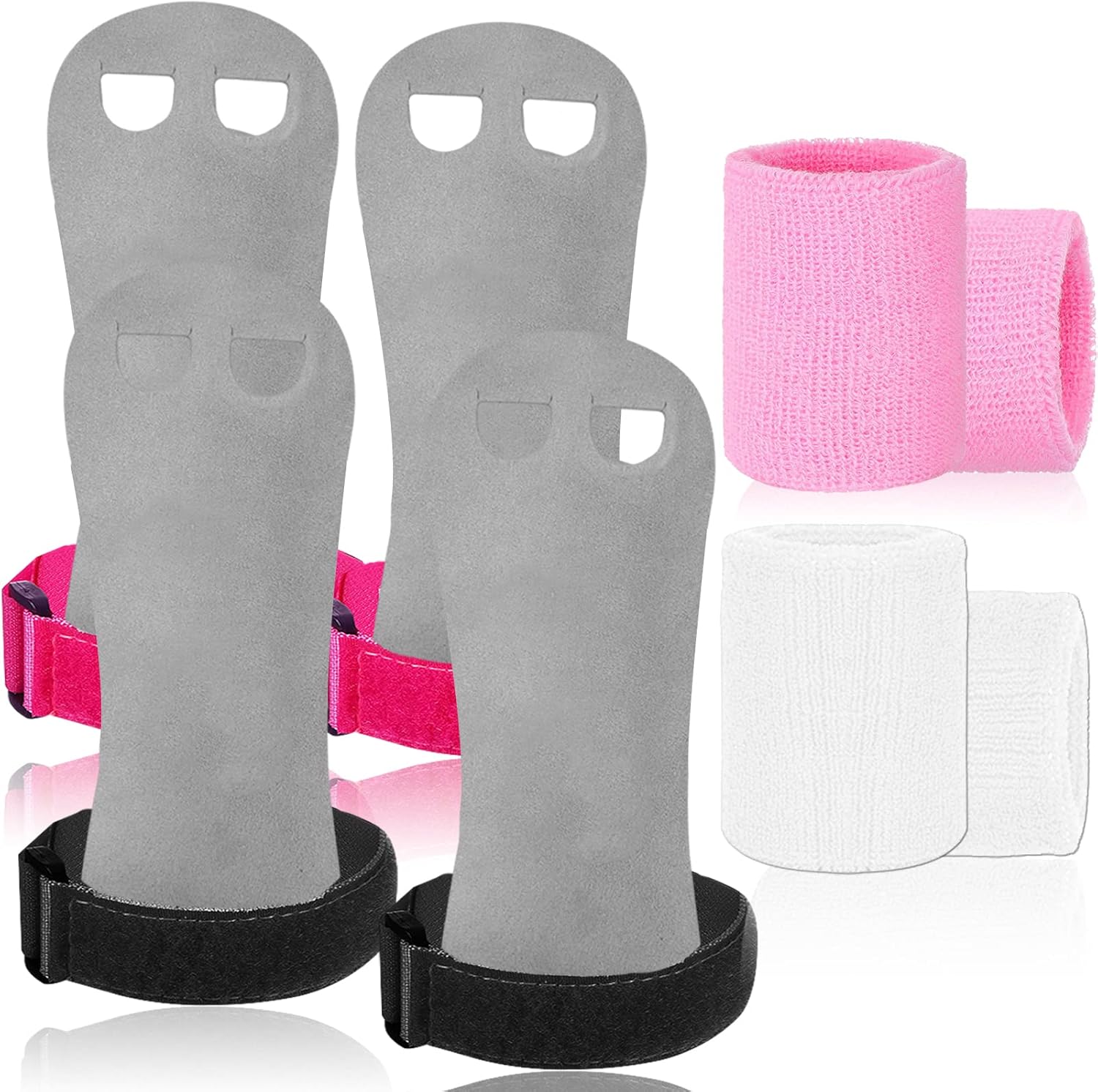 Amrta Gymnastics Grips Wristbands Sets for Girls Youth