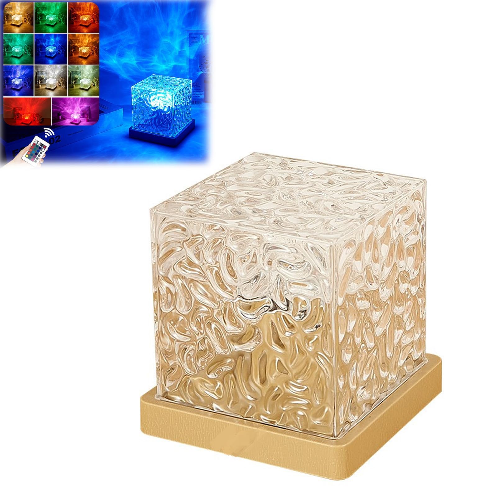 16 Color Qrismora Northern Lights Lamp, Wave Projector Light,Aurora Glow Lamp, Northern Lights Cube, Northern Lights Projector, Aquatic Lamp