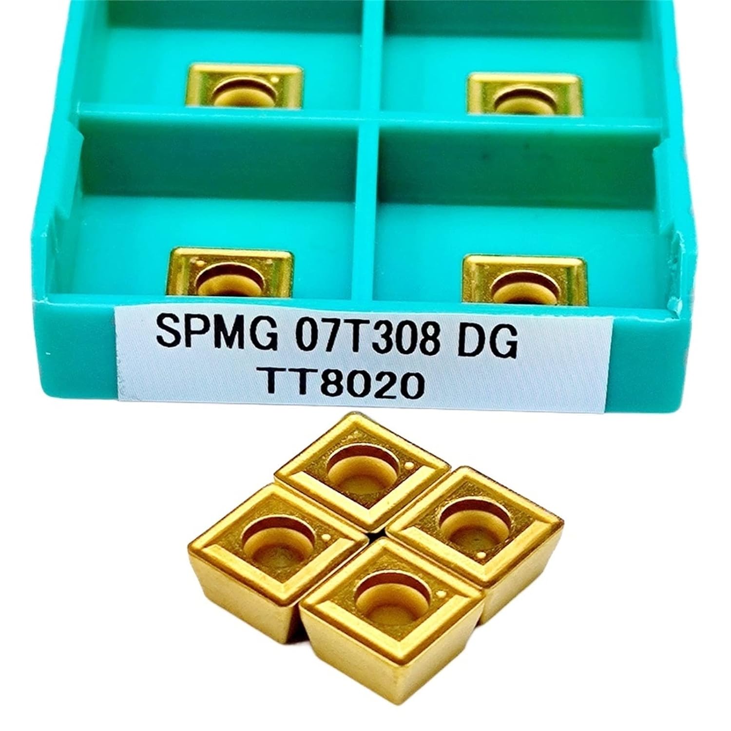 Indexable Lathe Carbide Insert 10pcs Original External Turning Inserts SPMG07T308-DG TT8020 Milling Cutter Turning Tool CNC