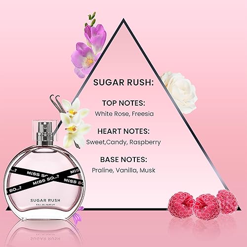 Miniatura 3 de So Miss So Set - Colección de regalo - Perfumes de Starlet, Sugar Rush y Sunset Sky para mujer, elegantes notas de perfume de vainilla, sin