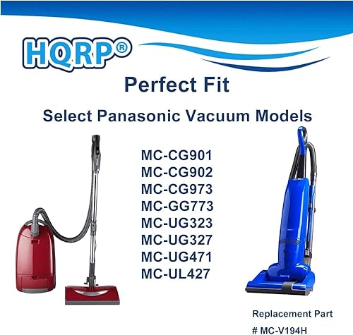 Miniatura 7 de HQRP Paquete de 2 filtros HEPA compatibles con Panasonic MC-V194H  MCV194H de repuesto para aspiradoras MC-CG902, MC-UG327, MC-UG323, MC-UG471,