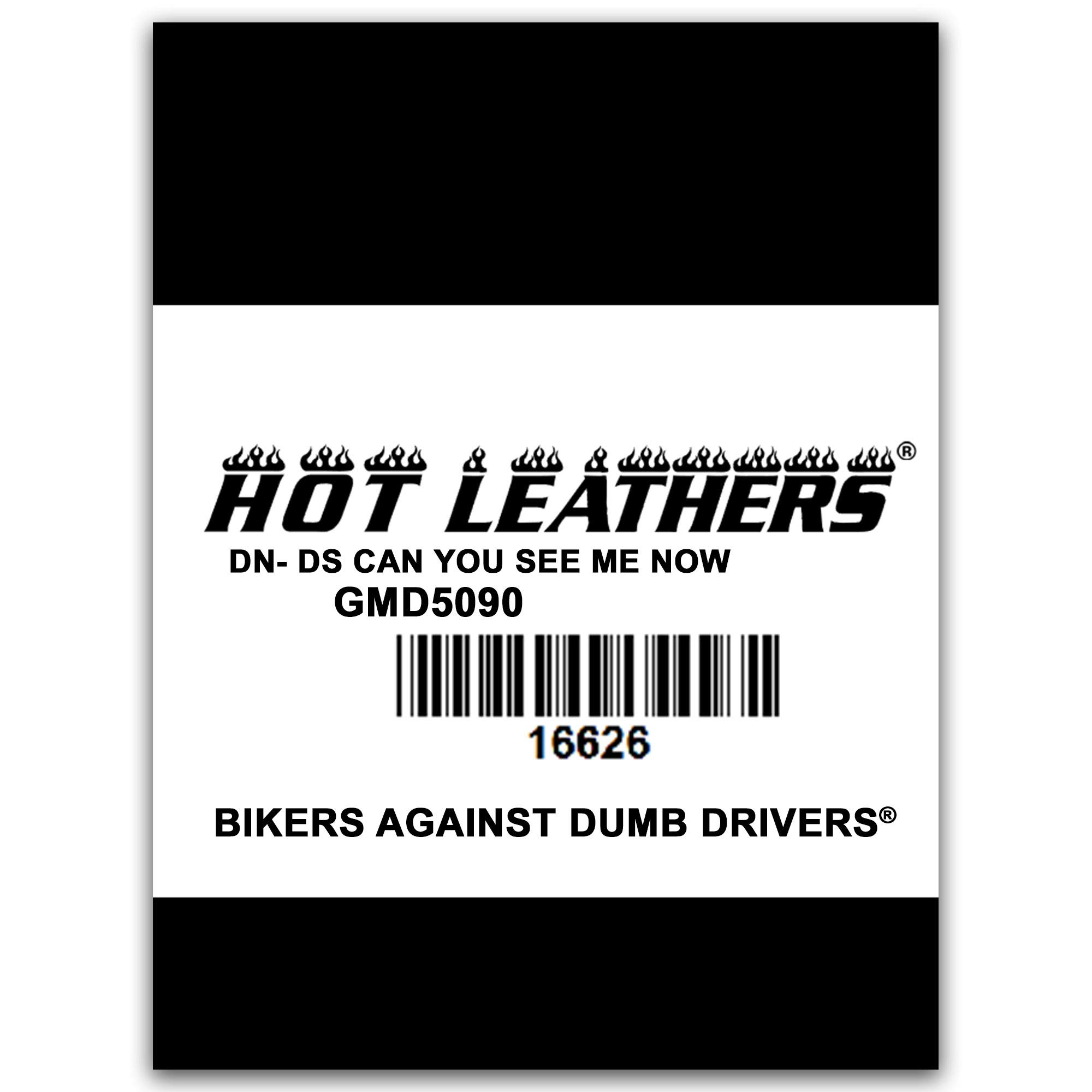 Hot Leathers Safety Chemise sans Manches en Jean Bikers Against Dumb Drivers Orange