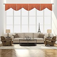 Vista 32 de Cenefas de Cortina Beige para Sala de Estar - Cenefa con Bolsillo para Varilla para Cubiertas de Ventana, Cortinas de Ventana para Dormitorio