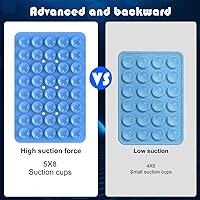 Vista 54 de Silicone Double Sided Suction Phone Case Mount, Detachable Hands Free & Strong Grip Holder for Selfies & Videos, Compatible iPhone Android