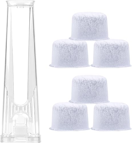 Soporte de filtro de depósito lateral compatible con cafeteras Keurig 2.0 (con mango alto), soporte de filtro de plástico para cafetera con 6