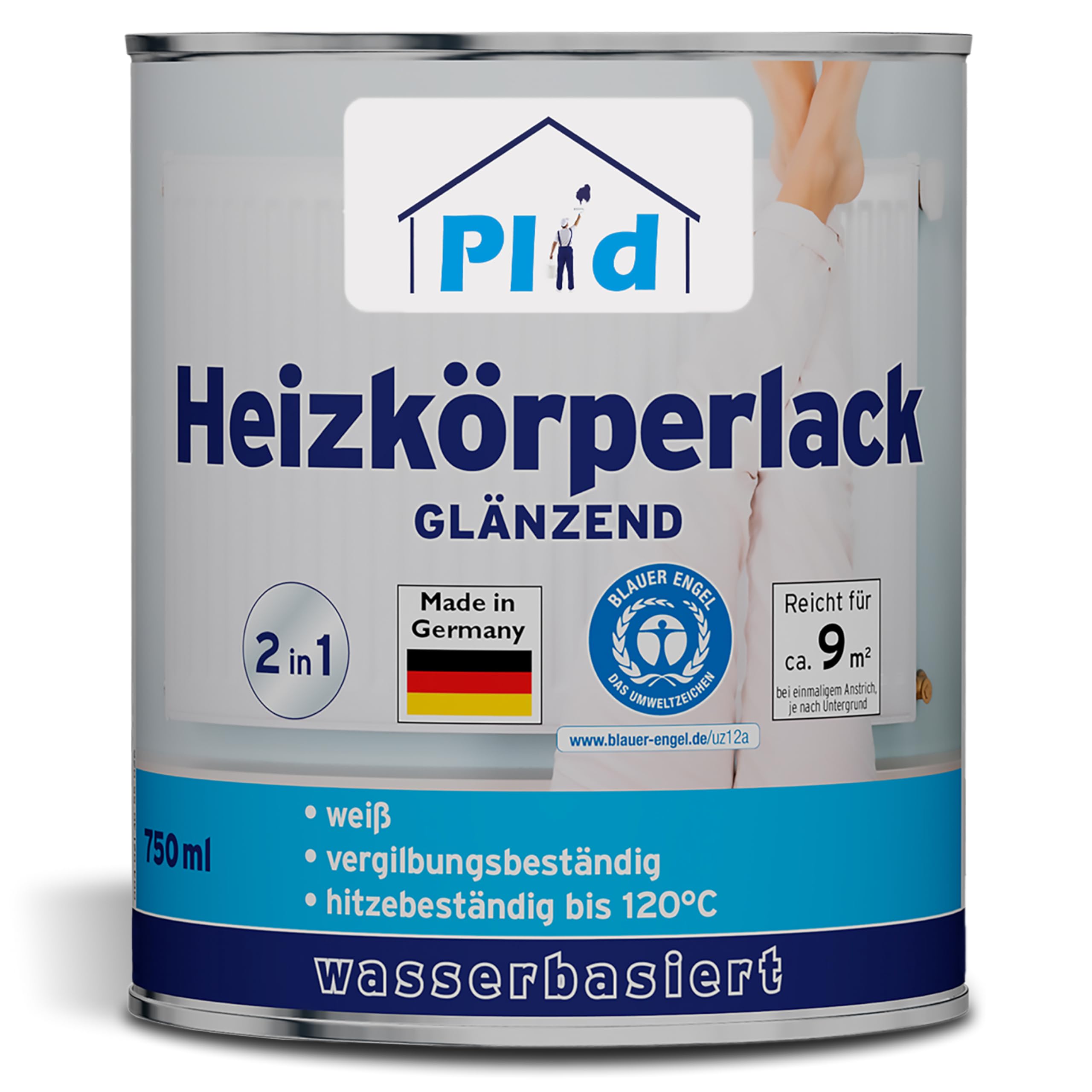 prinzcolor Prinzcolor® - Pintura térmica para radiadores (0,75 L), color blanco brillante