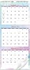 2026 Calendar - 3 Month Wall Calendar 2026 Display Folded in a Month, Wall Calendar 2026, Jan. 2026 - Dec. 2026, 11 x 26, 3 Month Vertical Calendar