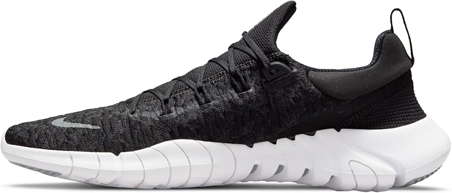 Nike Free Run 5.0 Men's Road Running Shoes (CZ1884-001, Black/Dark Smoke Grey/White) Size 11