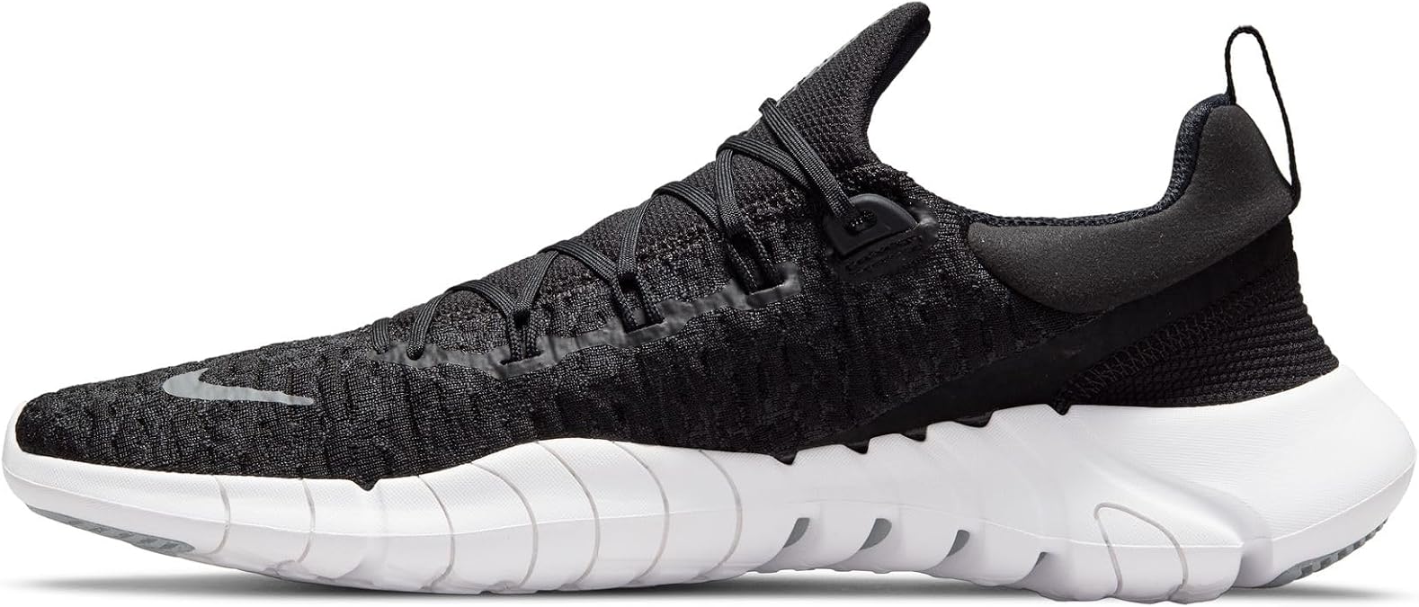 Nike Free Run 5.0 Men's Road Running Shoes (CZ1884-001, Black/Dark Smoke Grey/White) Size 11