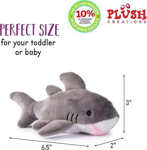 Miniatura 7 de Juego de animales marinos de peluche Juego de 4 criaturas marinas Pulpo, tortuga marina, tiburón y pez payaso Animales de peluche para bebés