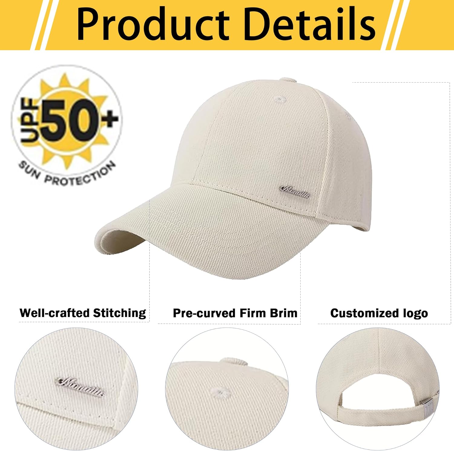 Cotton Baseball Caps for Men with Anchor Womens Ball Caps Embroidery Golf Dad Hat Coach Cap for Outdoor Adjustable - Image 3