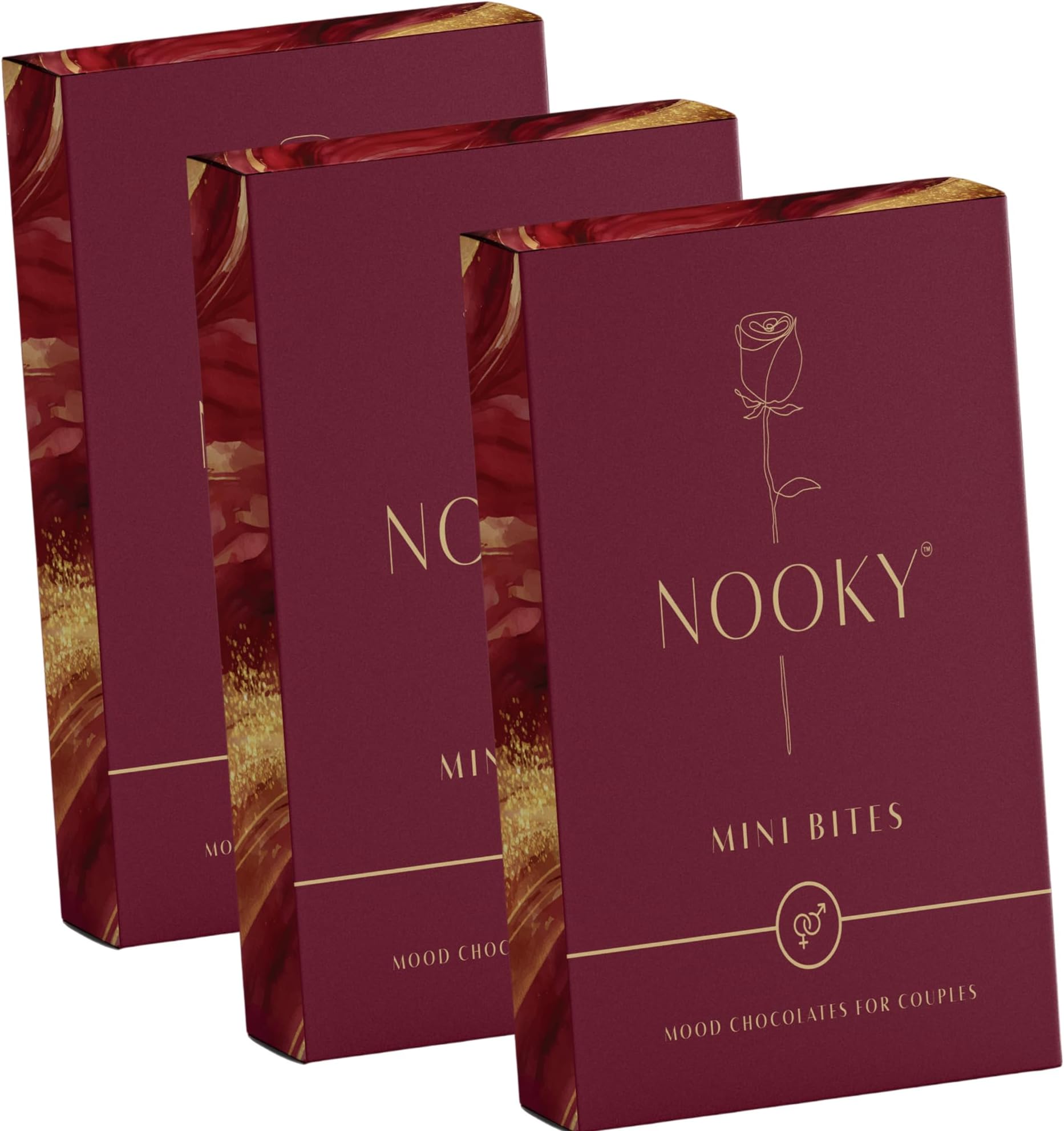 - NOOKY MINI BITES for Men and Women | Premium Mood-Uplifting Dark Chocolate and FREE Saucy Scratch Card | Vegan & Gluten-Free Delight (Set of 3)
