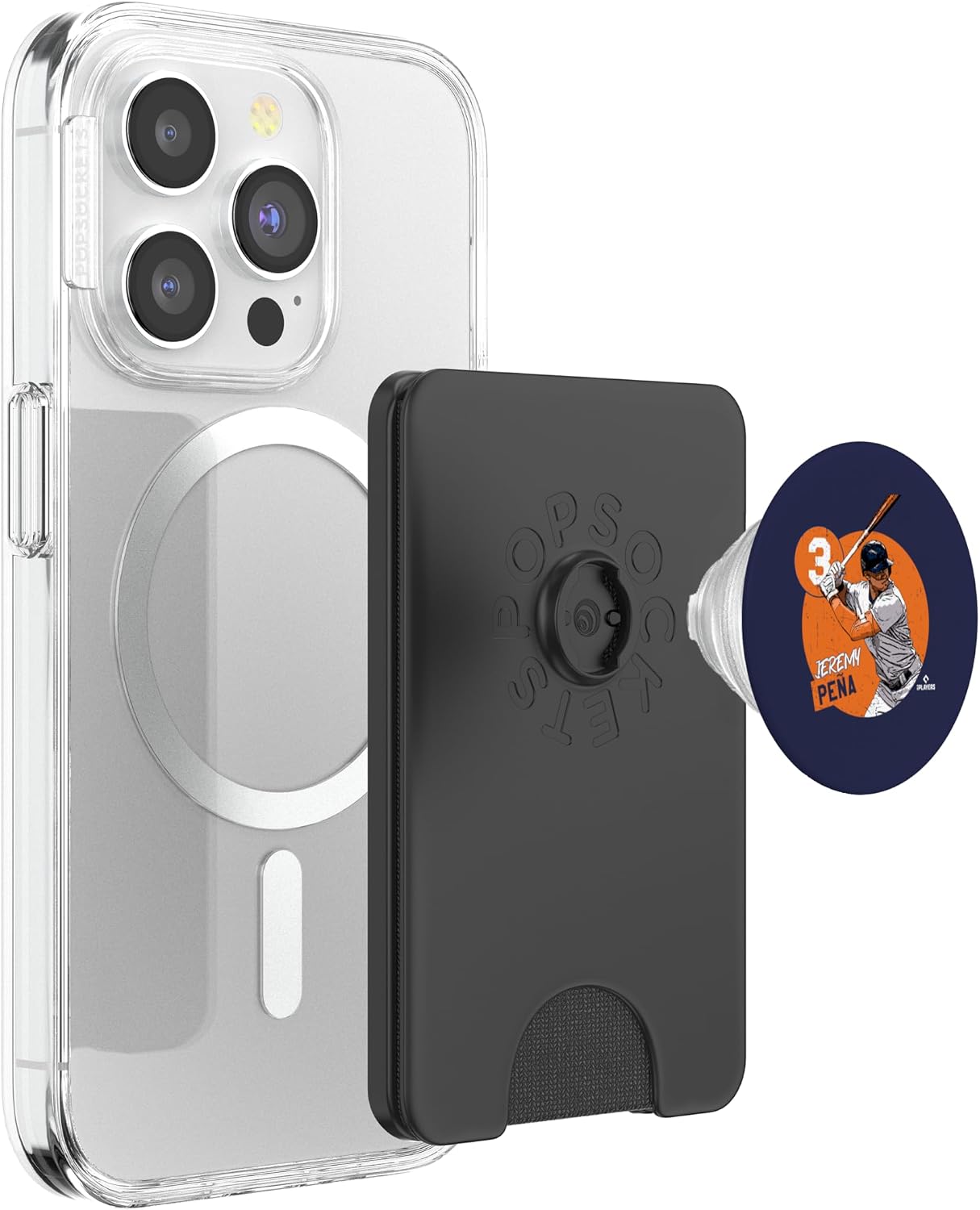 Jeremy Peña | Houston Baseball MLB Players | MLBJPEN4020-S PopSockets PopWallet for MagSafe