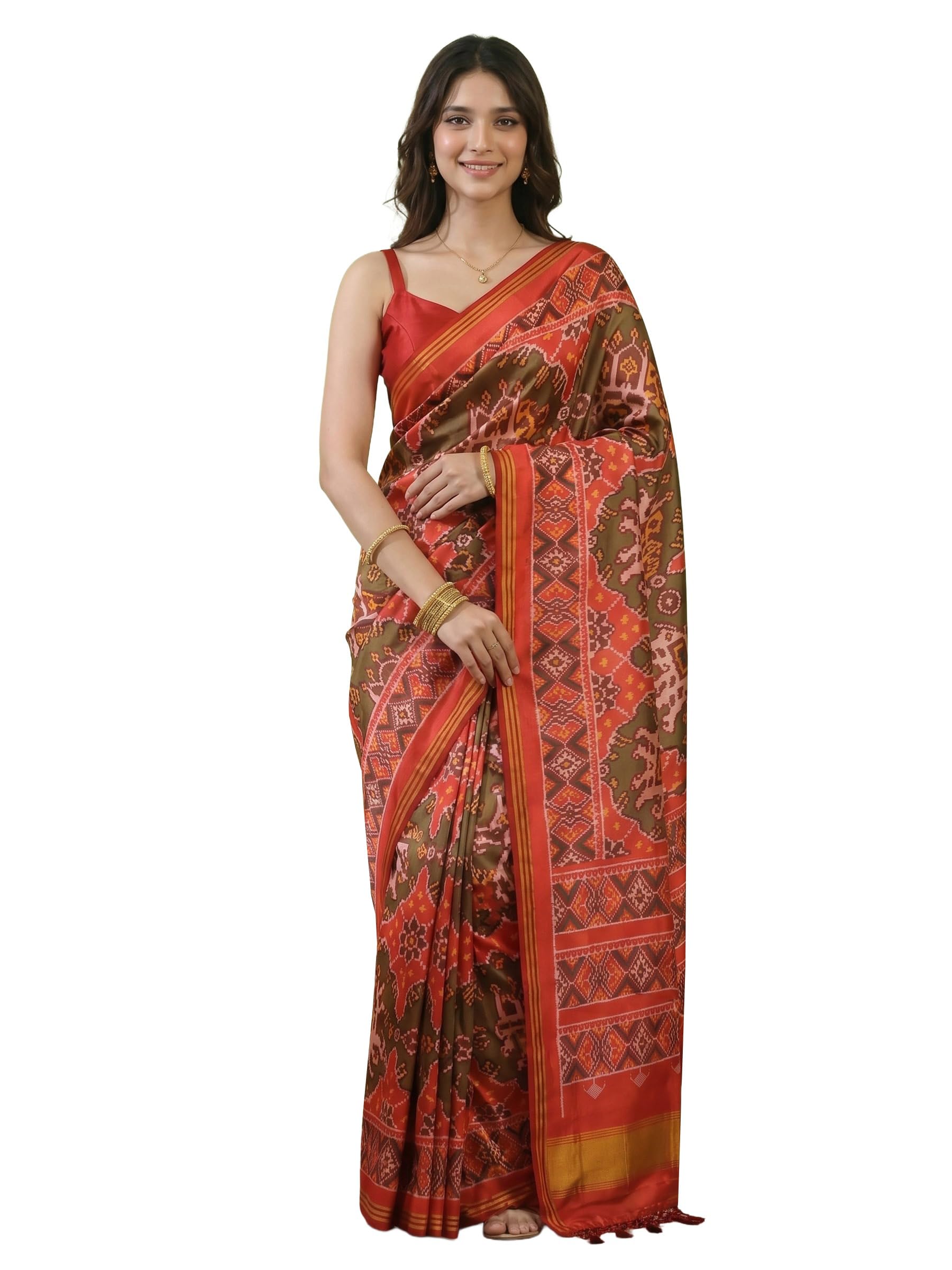 Women's Art Silk Saree | Elegant Designer Silk Saree | Soft Lightweight Traditional Ethnic Saree for Wedding, Festival-image-24